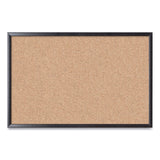 U Brands Cork Bulletin Board, 35 x 23, Tan Surface, Black Frame (UBR301U0001) Each