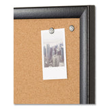 U Brands Cork Bulletin Board, 35 x 23, Tan Surface, Black Frame (UBR301U0001) Each
