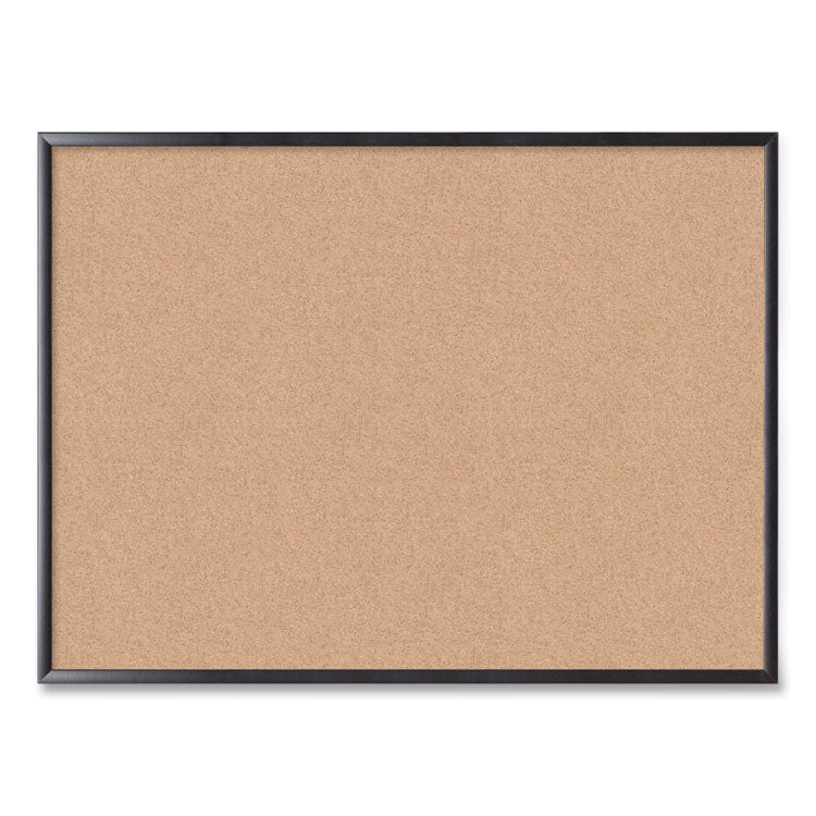 U Brands Cork Bulletin Board, 47 x 35, Tan Surface, Black Frame (UBR2876U0001) Each