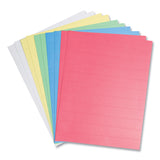 U Brands Data Card Replacement Sheet, 8.5 x 11 Sheets, Assorted, 10/Pack (UBRFM1614) Pack of 10