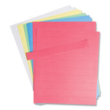 U Brands Data Card Replacement Sheet, 8.5 x 11 Sheets, Assorted, 10/Pack (UBRFM1614) Pack of 10