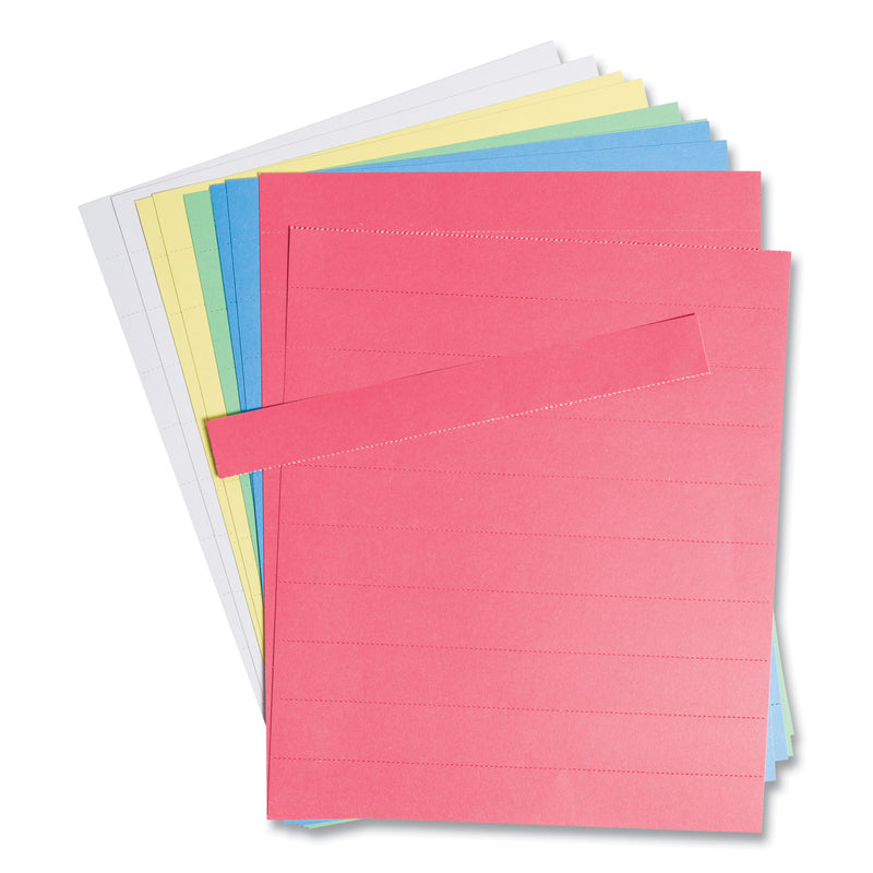 U Brands Data Card Replacement Sheet, 8.5 x 11 Sheets, Assorted, 10/Pack (UBRFM1614) Pack of 10