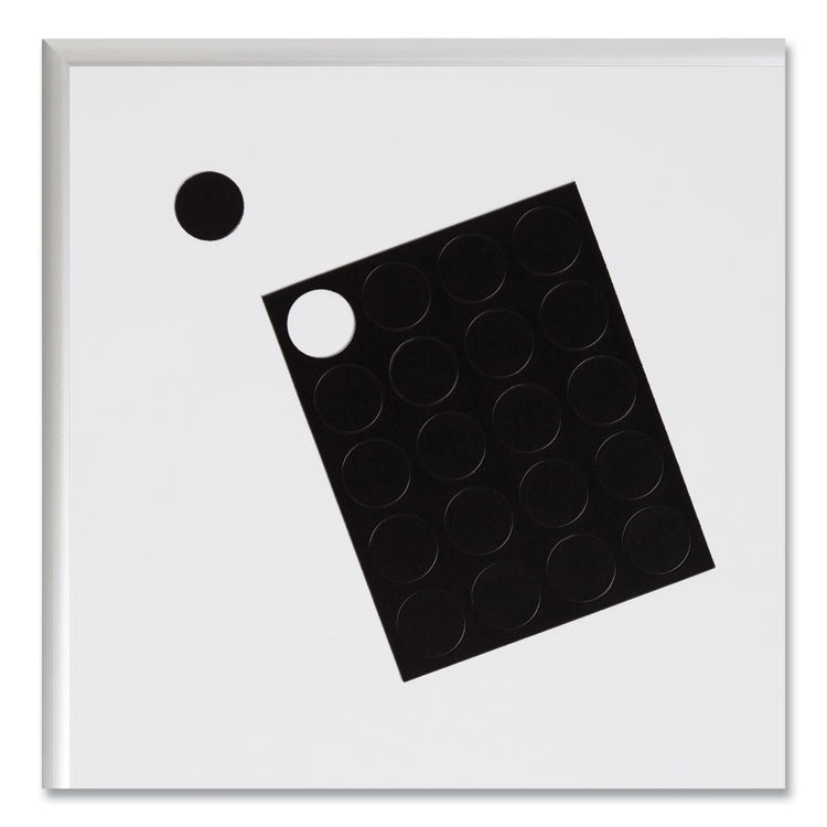 U Brands Heavy-Duty Board Magnets, Circles, Black, 0.75" Diameter, 20/Pack (UBRFM1605) Pack of 20