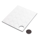 U Brands Heavy-Duty Board Magnets, Circles, White, 0.75" Diameter, 20/Pack (UBRFM1618) Pack of 20