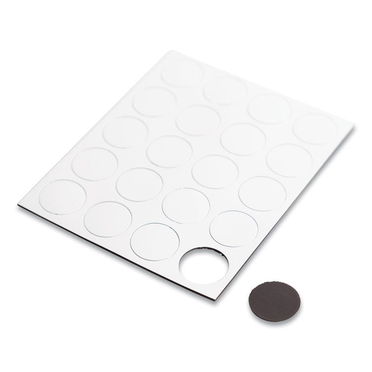 U Brands Heavy-Duty Board Magnets, Circles, White, 0.75" Diameter, 20/Pack (UBRFM1618) Pack of 20
