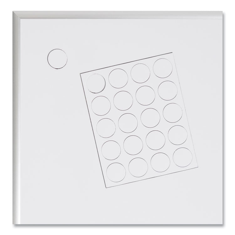 U Brands Heavy-Duty Board Magnets, Circles, White, 0.75" Diameter, 20/Pack (UBRFM1618) Pack of 20