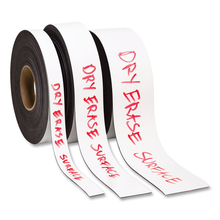 U Brands Dry Erase Magnetic Tape Roll, 2" x 50 ft, White (UBRFM2118) 1 Roll