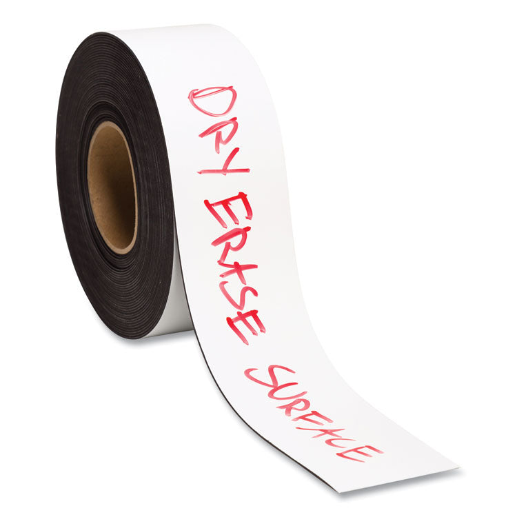 U Brands Dry Erase Magnetic Tape Roll, 3" x 50 ft, White (UBRFM2218) 1 Roll