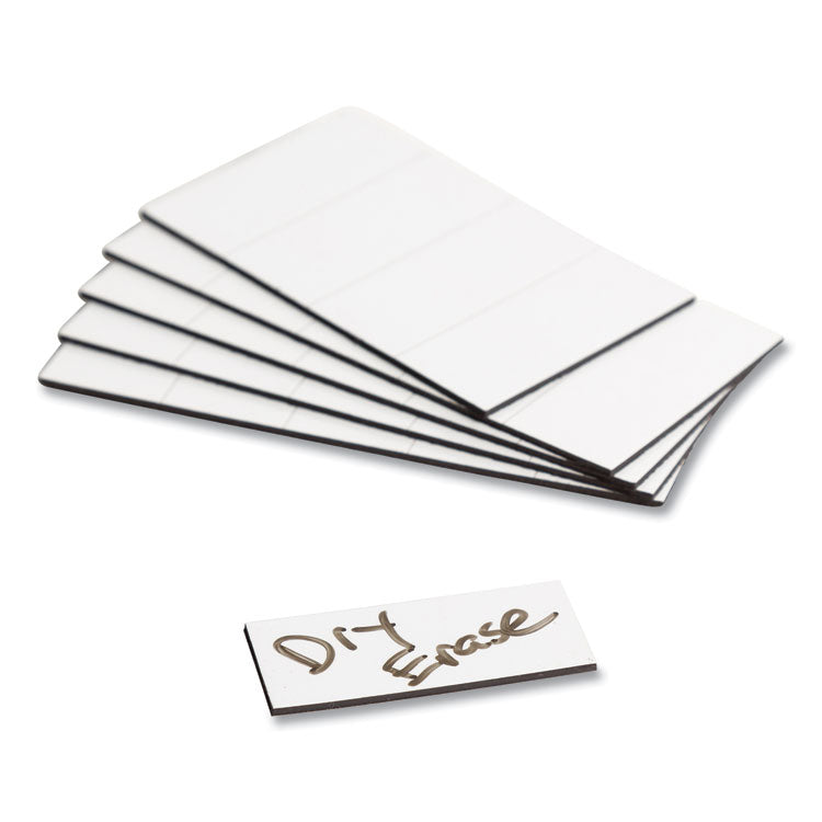 U Brands Dry Erase Magnetic Tape Strips, 2" x 0.88", White, 25/Pack (UBRFM2418) Pack of 25