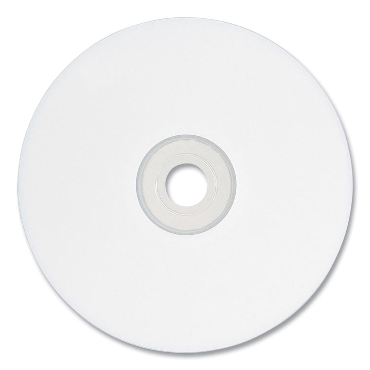 Verbatim® CD-R Printable Recordable Disc, 700 MB/80 min, 52x, Spindle, White, 100/Pack (VER95251)