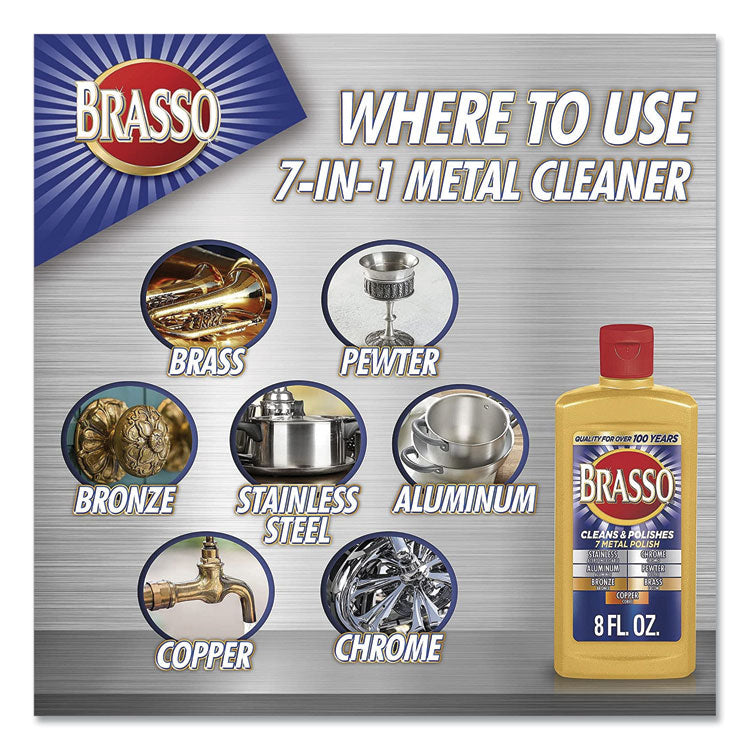 BRASSO® Metal Surface Polish, 8 oz Bottle (RAC89334)