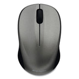 Verbatim® Silent Wireless Blue LED Mouse, 2.4 GHz Frequency/32.8 ft Wireless Range, Left/Right Hand Use, Graphite (VER99769)