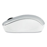 Verbatim® Silent Wireless Blue LED Mouse, 2.4 GHz Frequency/32.8 ft Wireless Range, Left/Right Hand Use, Silver (VER99777)