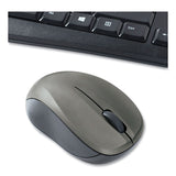 Verbatim® Silent Wireless Mouse and Keyboard, 2.4 GHz Frequency/32.8 ft Wireless Range, Black (VER99779)