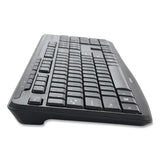 Verbatim® Silent Wireless Mouse and Keyboard, 2.4 GHz Frequency/32.8 ft Wireless Range, Black (VER99779)