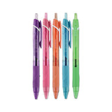 uniball® Jetstream Elements Hybrid Gel Pen, Retractable, Medium 1 mm, Assorted Ink and Barrel Colors, 5/Pack (UBC70138) Pack of 5