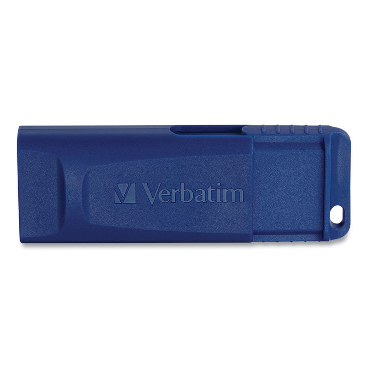 Verbatim® Classic USB 2.0 Flash Drive, 4 GB, Blue (VER97087)