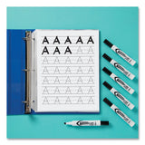 Avery® MARKS A LOT Desk-Style Dry Erase Marker, Broad Chisel Tip, Black, Dozen (24408) (AVE24408) Case of 12