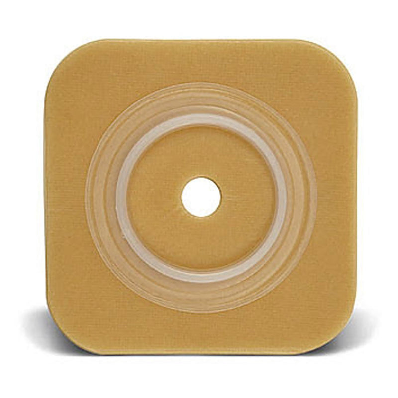 Sur-Fit Natura® Ostomy Barrier Trim to Fit, Extended Wear Durahesive® Without Tape 45 mm Flange Hydrocolloid 1 to 1-1/4 Inch Opening 4 X 4 Inch (461910_BX) 10/BX