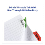 Avery® Ultra Tabs Repositionable Tabs, Margin Tabs: 2.5" x 1", 1/5-Cut, Assorted Colors, 24/Pack (AVE74768)
