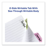 Avery® Ultra Tabs Repositionable Tabs, Margin Tabs: 2.5" x 1", 1/5-Cut, Assorted Pastel Colors, 24/Pack (AVE74769) Pack of 24