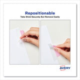 Avery® Ultra Tabs Repositionable Tabs, Margin Tabs: 2.5" x 1", 1/5-Cut, Assorted Pastel Colors, 48/Pack (AVE74867) Pack of 48