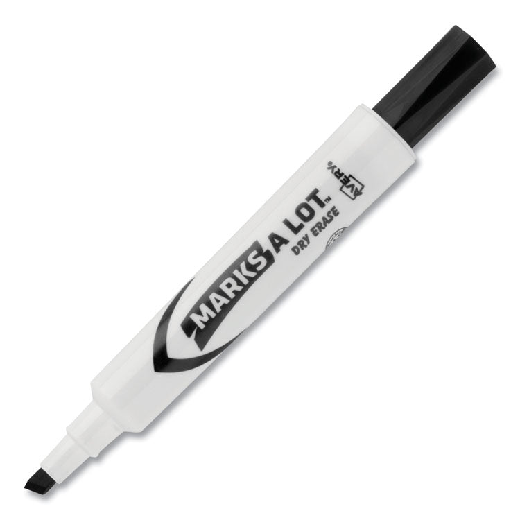 Avery® MARKS A LOT Desk-Style Dry Erase Marker Value Pack, Broad Chisel Tip, Black, 36/Pack (98207) (AVE98207)