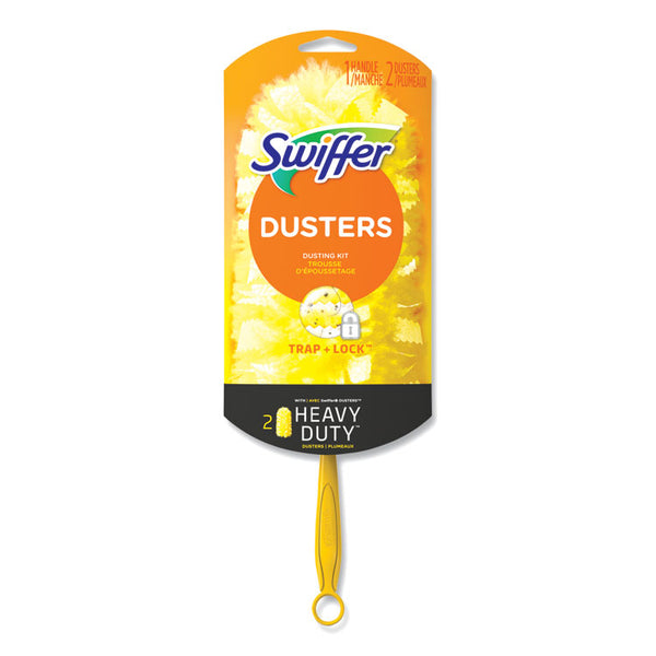 Swiffer® Heavy Duty Dusters Starter Kit, 6" Handle with Two Disposable Dusters (PGC08109KT)