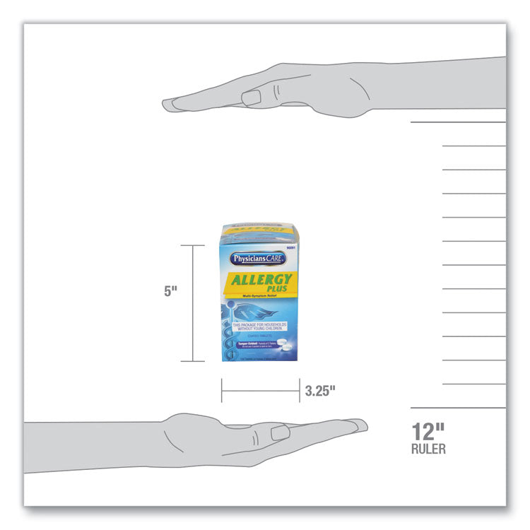 PhysiciansCare® Allergy Antihistamine Medication, Two-Pack, 50 Packs/Box (ACM90091)