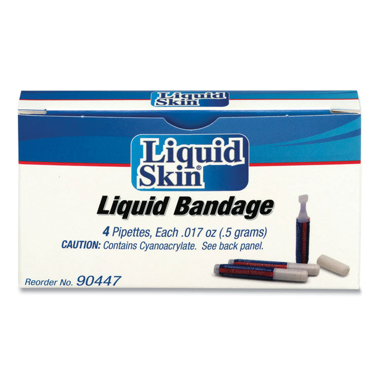 PhysiciansCare® by First Aid Only® Liquid Bandage, 0.017 oz Pipette, 4/Box (ACM90447) Each