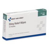 PhysiciansCare® by First Aid Only® First Aid Sting Relief Pads, 10/Box (FAO19002) Box of 10