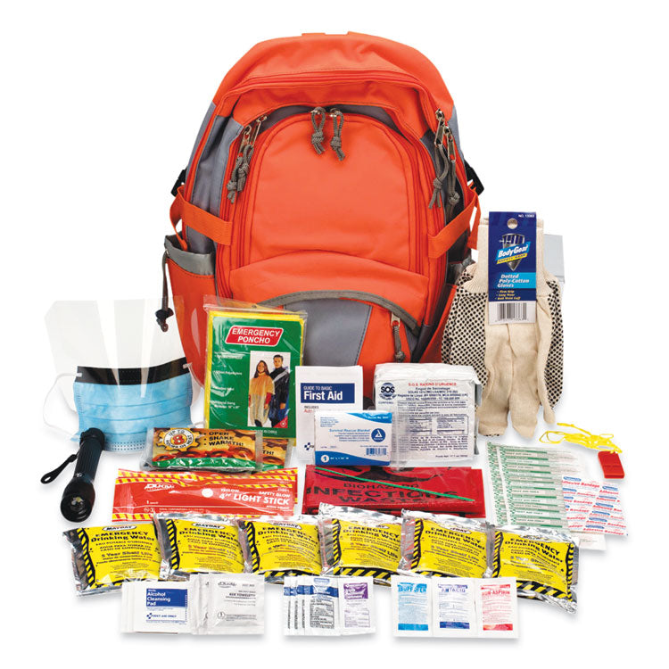 PhysiciansCare® by First Aid Only® Emergency Preparedness First Aid Backpack, XL, 63 Pieces, Nylon Fabric (FAO90001) Each