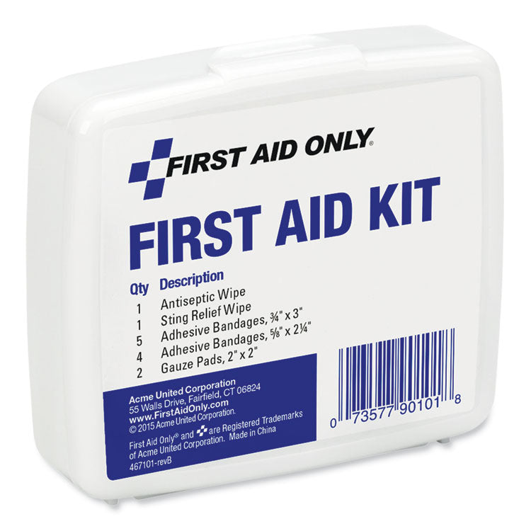 PhysiciansCare® by First Aid Only® First Aid On the Go Kit, Mini, 13 Pieces, Plastic Case (FAO90101) Each