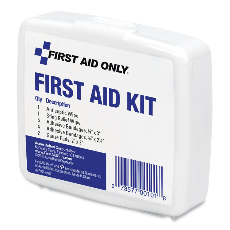 PhysiciansCare® by First Aid Only® First Aid On the Go Kit, Mini, 13 Pieces, Plastic Case (FAO90101) Each