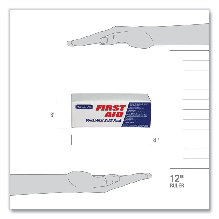 PhysiciansCare® by First Aid Only® OSHA First Aid Refill Kit, 41 Pieces/Kit (FAO90103) Each