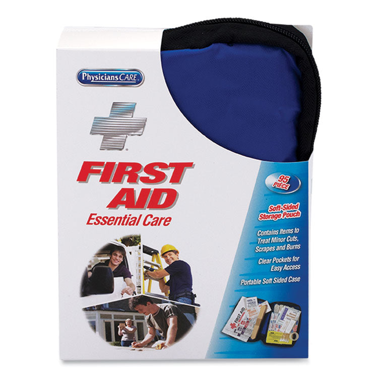 PhysiciansCare® by First Aid Only® Soft-Sided First Aid Kit for up to 10 People, 95 Pieces, Soft Fabric Case (FAO90166) Each