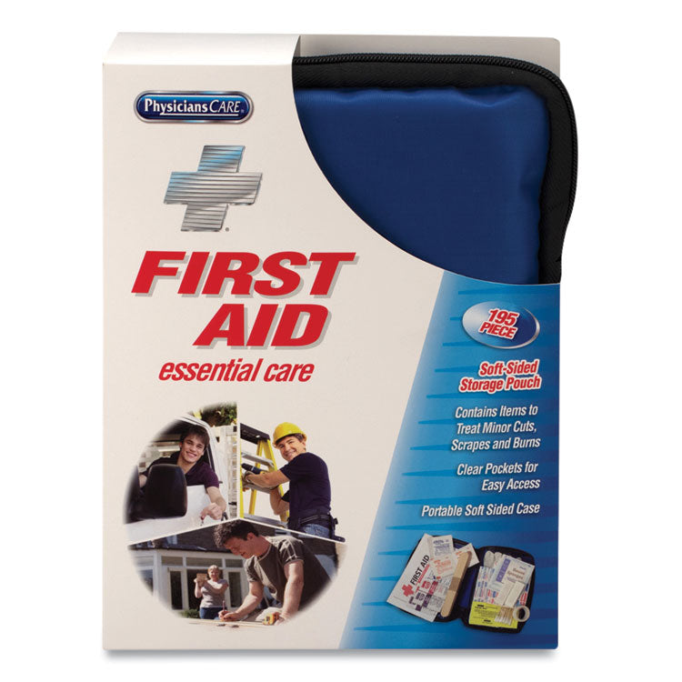 PhysiciansCare® by First Aid Only® Soft-Sided First Aid Kit for up to 25 People, 195 Pieces, Soft Fabric Case (FAO90167) Each