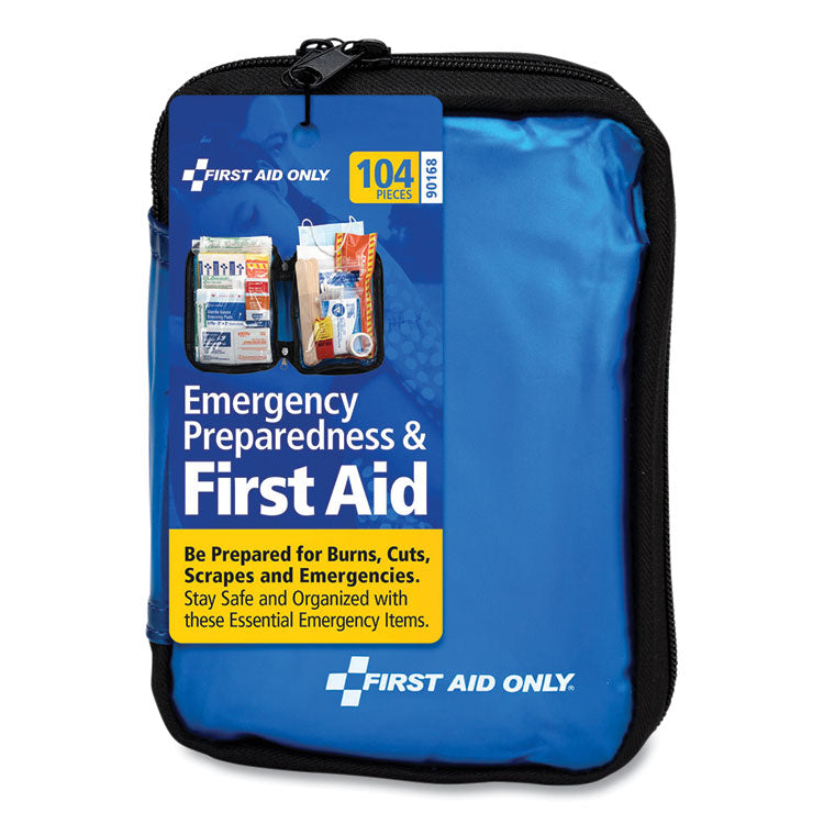 PhysiciansCare® by First Aid Only® Soft-Sided First Aid and Emergency Kit, 104 Pieces, Soft Fabric Case (FAO90168) Each