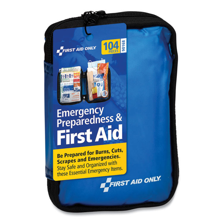 PhysiciansCare® by First Aid Only® Soft-Sided First Aid and Emergency Kit, 104 Pieces, Soft Fabric Case (FAO90168) Each