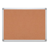 MasterVision® Earth Cork Board, 36 x 24, Tan Surface, Silver Aluminum Frame (BVCCA031790) Each