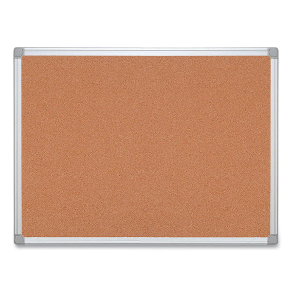 MasterVision® Earth Cork Board, 36 x 24, Tan Surface, Silver Aluminum Frame (BVCCA031790) Each