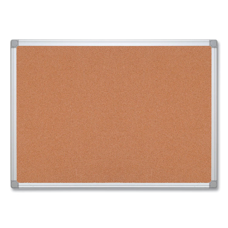 MasterVision® Earth Cork Board, 48 x 36, Tan Surface, Silver Aluminum Frame (BVCCA051790) Each