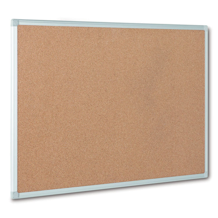 MasterVision® Earth Cork Board, 48 x 36, Tan Surface, Silver Aluminum Frame (BVCCA051790) Each