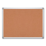 MasterVision® Earth Cork Board, 72 x 48, Tan Surface, Silver Aluminum Frame (BVCCA271790) Each