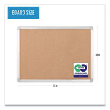 MasterVision® Earth Cork Board, 72 x 48, Tan Surface, Silver Aluminum Frame (BVCCA271790) Each