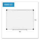 MasterVision® Porcelain Value Dry Erase Board, 36 x 48, White Surface, Silver Aluminum Frame (BVCCR0801170MV) Each