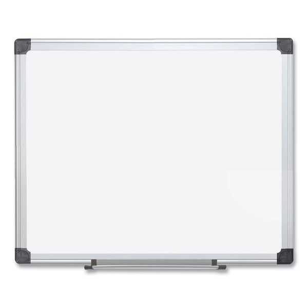 MasterVision® Porcelain Value Dry Erase Board, 48 x 96, White Surface, Silver Aluminum Frame (BVCCR1501170MV) Each