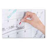 MasterVision® Magnetic Dry Erase Calendar Board, One Month, 36 x 24, White Surface, Silver Aluminum Frame (BVCGA0397830) Each