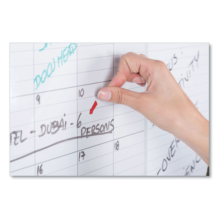 MasterVision® Magnetic Dry Erase Calendar Board, One Month, 48 x 36, White Surface, Silver Aluminum Frame (BVCGA0597830) Each