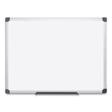 MasterVision® Value Lacquered Steel Magnetic Dry Erase Board, 18 x 24, White Surface, Silver Aluminum Frame (BVCMA0207170) Each